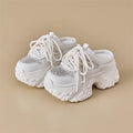 Damen Sport Sneakers mit hoher Plattform und atmungsaktiver Mesh-Struktur