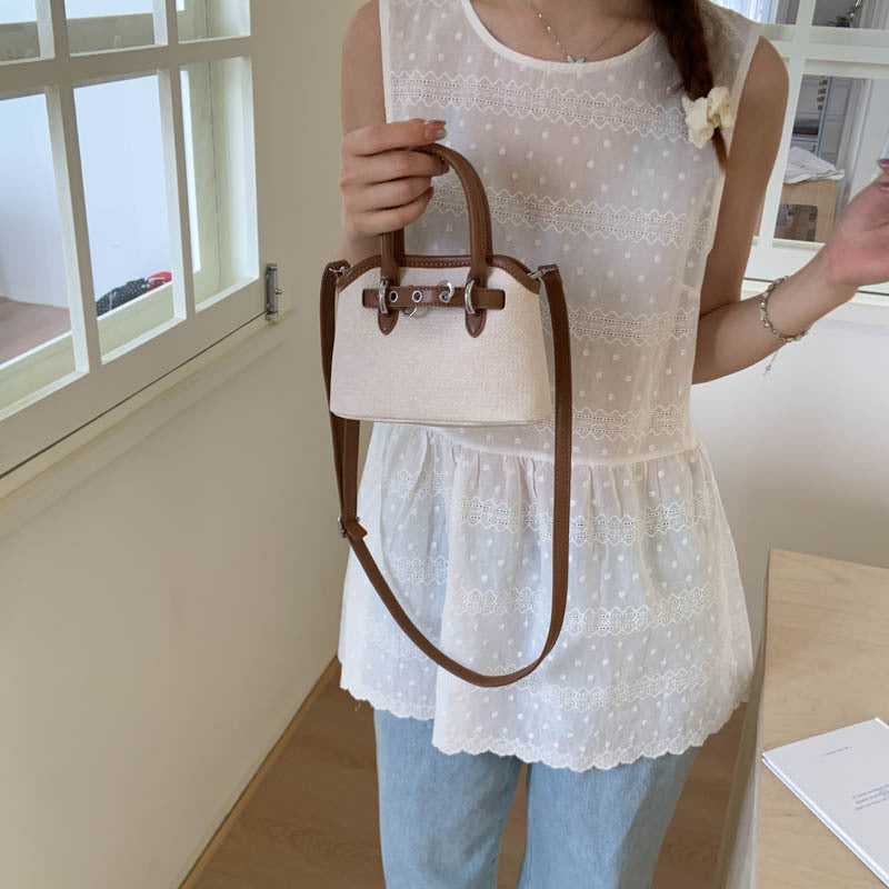 Damen Mini Tasche mit verstellbarem Schultergurt