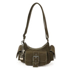 Damen Schultertasche im modernen Design mit praktischen Fächern