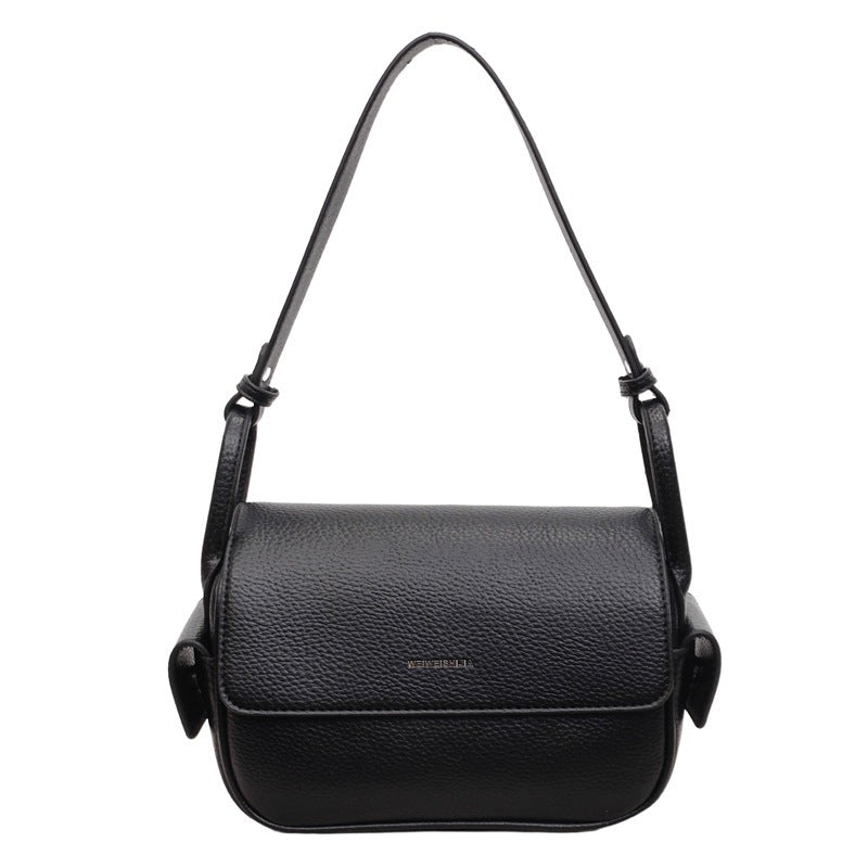 Damen Schultertasche aus weichem, strukturiertem Leder mit verstellbarem Schultergurt