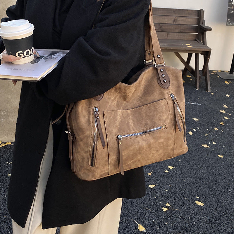Damen große Schultertasche