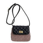 Damen elegante Schultertasche mit matter Oberfläche und strukturiertem Design