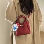 Damen Mini-Handtasche mit abnehmbarem Kosmetiktäschchen