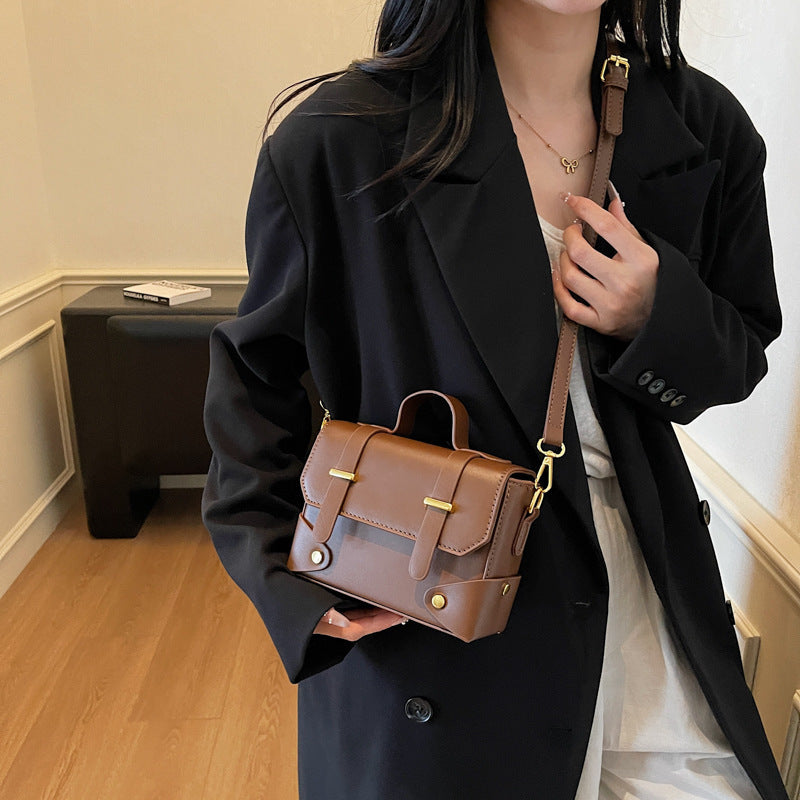 Damen Mini-Handtasche mit strukturiertem Design und abnehmbarem Schulterriemen