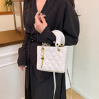 Damen elegante Mini-Handtasche mit gestepptem Design