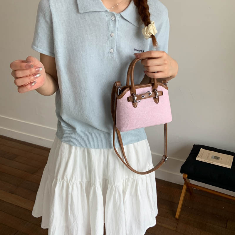 Damen Mini Tasche mit verstellbarem Schultergurt