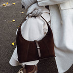Damen hochwertige Hobo-Tasche aus Wildleder
