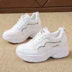 Damen Sportliche Sneaker mit Modischer Plattform und Atmungsaktivem Obermaterial