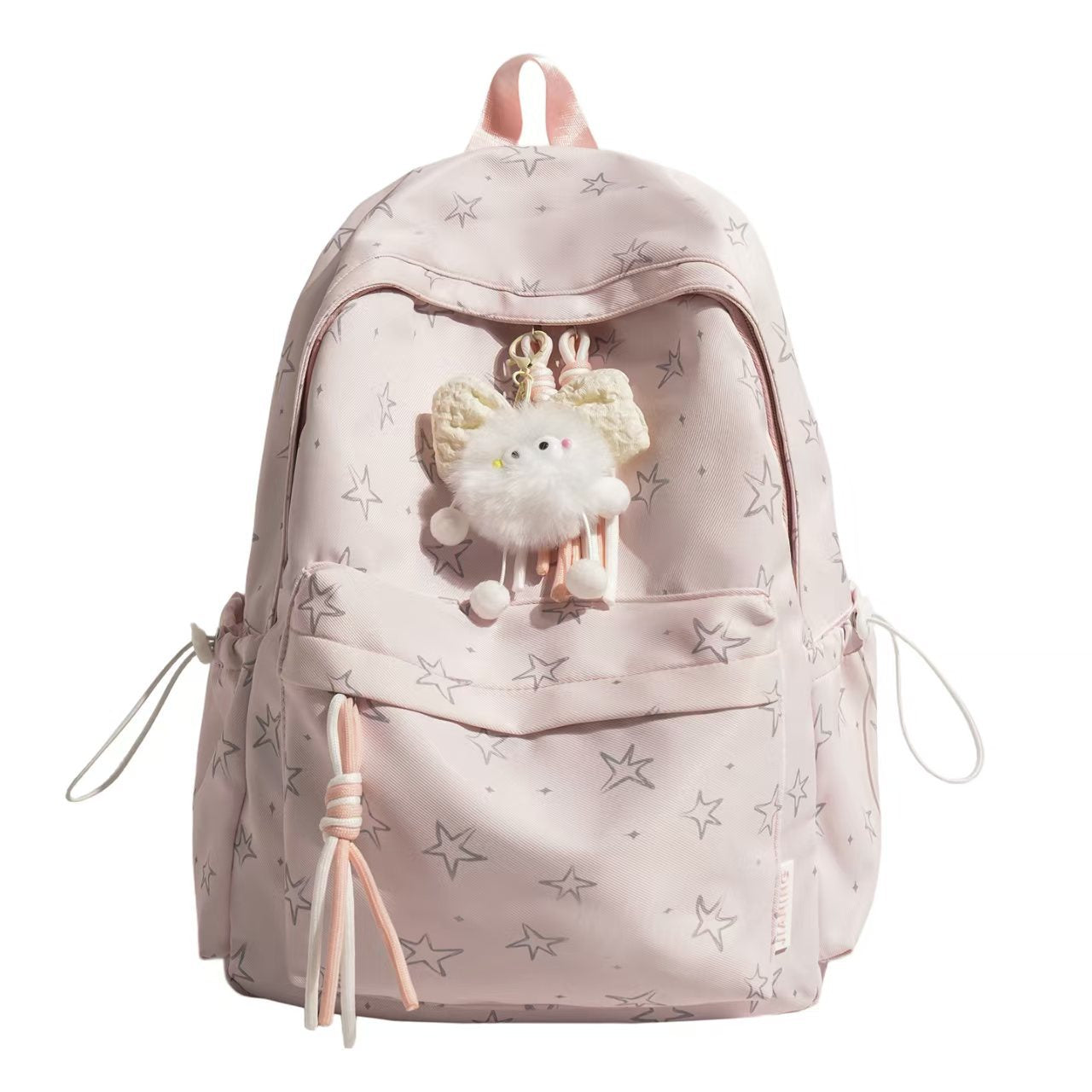 Sternmuster Plüsch Rucksack