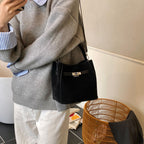 Damen elegante Wildleder Tote Bag