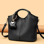 Damen elegante Handtasche mit strukturiertem Design und abnehmbarem Mini-Organizer