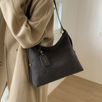 Damen elegante Schultertasche aus weichem Leder