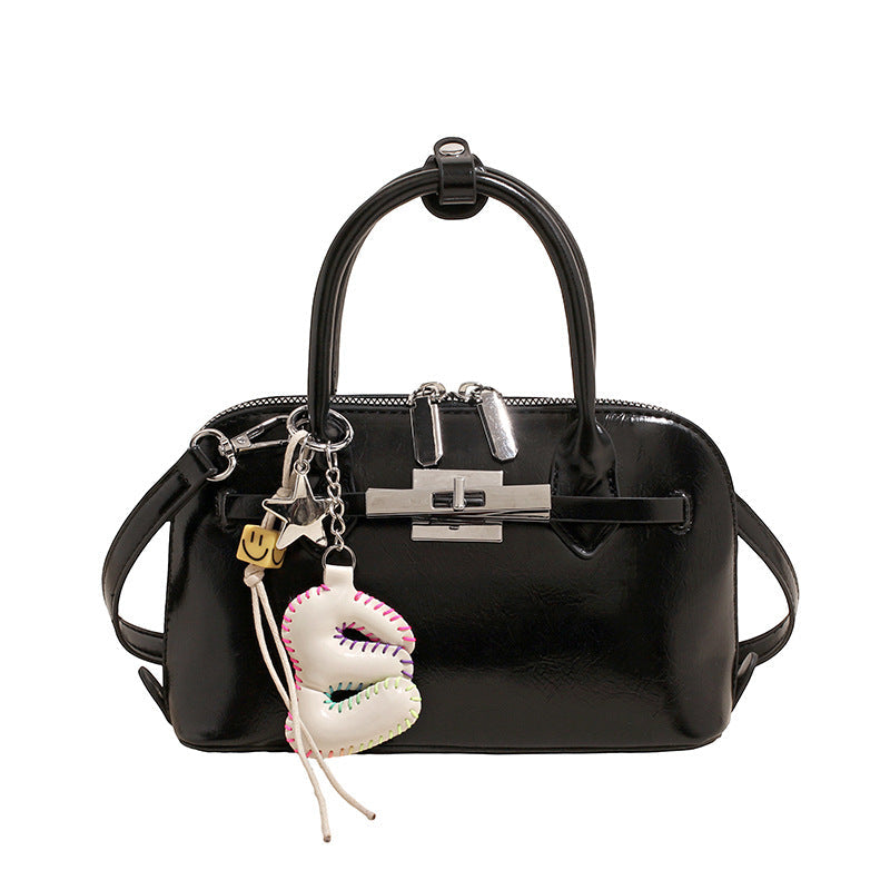 Damen Mini-Handtasche mit abnehmbarem Anhänger