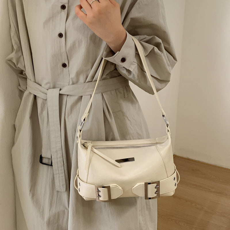 Damen stilvolle Mini-Hobo-Tasche mit verstellbarem Tragriemen
