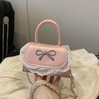 Damen Mini-Handtasche mit Rüschendetail