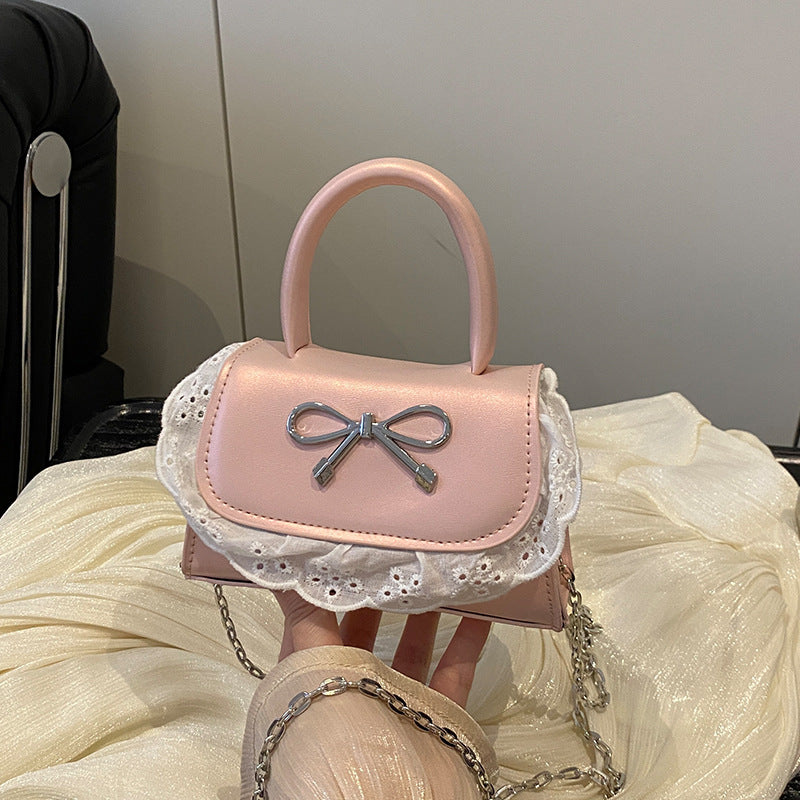 Damen Mini-Handtasche mit Rüschendetail