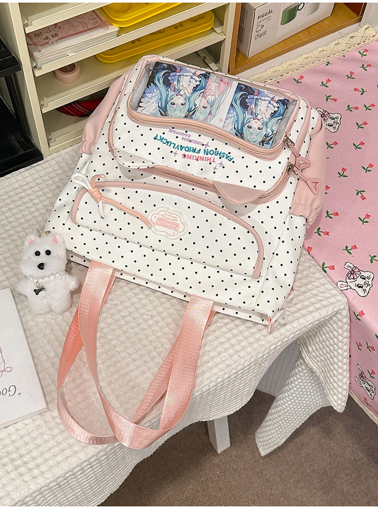 Lässiger Stilvoller Tote Schulrucksack