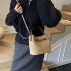 Damen elegante Wildleder Tote Bag