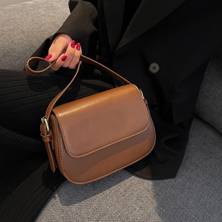 Handgefertigte Leder-Schultertasche
