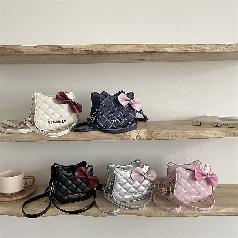 Damen Mini-Handtasche mit schickem Schleifenakzent