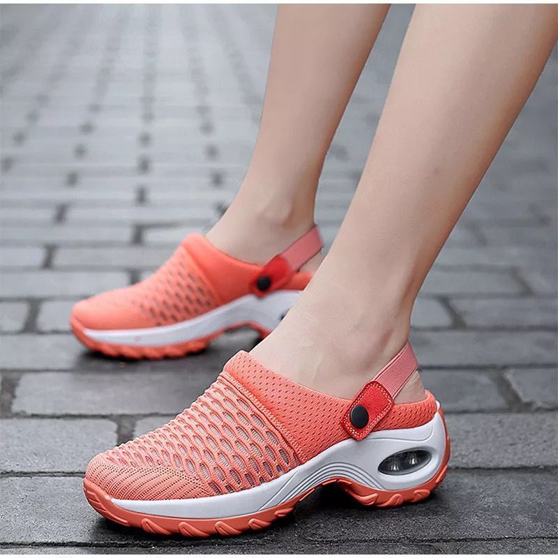 Damen atmungsaktive Slip-On Sneakers mit modischem Mesh-Design