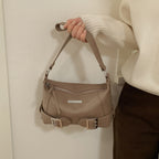 Damen stilvolle Mini-Hobo-Tasche mit verstellbarem Tragriemen
