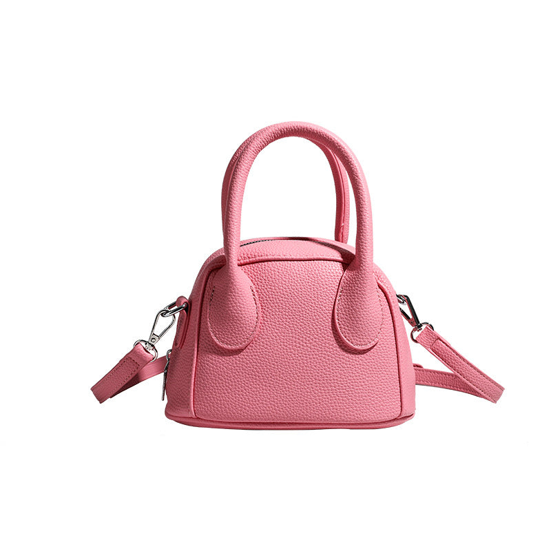 Damen Mini-Handtasche mit strukturiertem Äußeren und abnehmbarem Schulterriemen