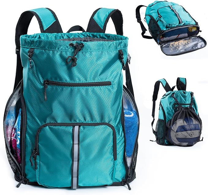 Multifunktionaler Freizeit-Rucksack mit speziellen Fächern für Handtücher und Sportzubehör