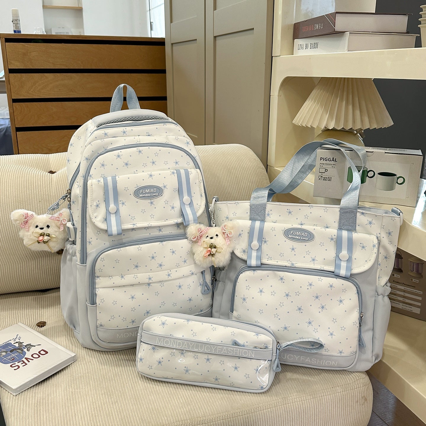 Stern-Muster Multi-Funktions-Rucksack
