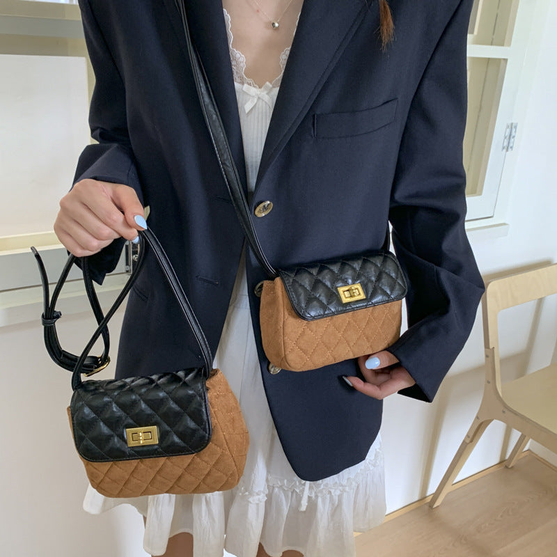 Damen elegante Schultertasche mit matter Oberfläche und strukturiertem Design