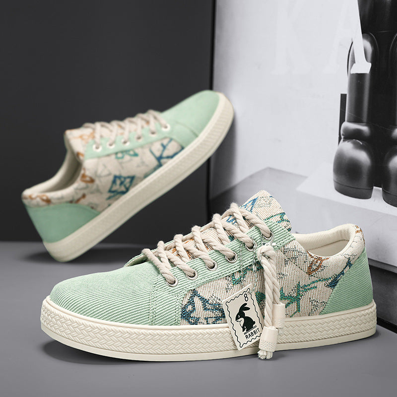 Damen Fashion Sneakers mit einzigartigem Textildesign