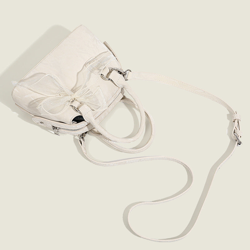 Damen Mini-Handtasche mit verspieltem Schleifenakzent