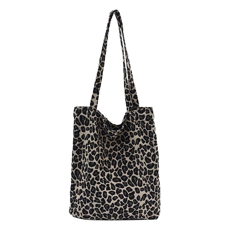 Damentasche aus Jute mit auffälligem Zebra-Muster