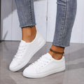 Damen atmungsaktive Sneaker mit strukturierter Oberflächenverarbeitung