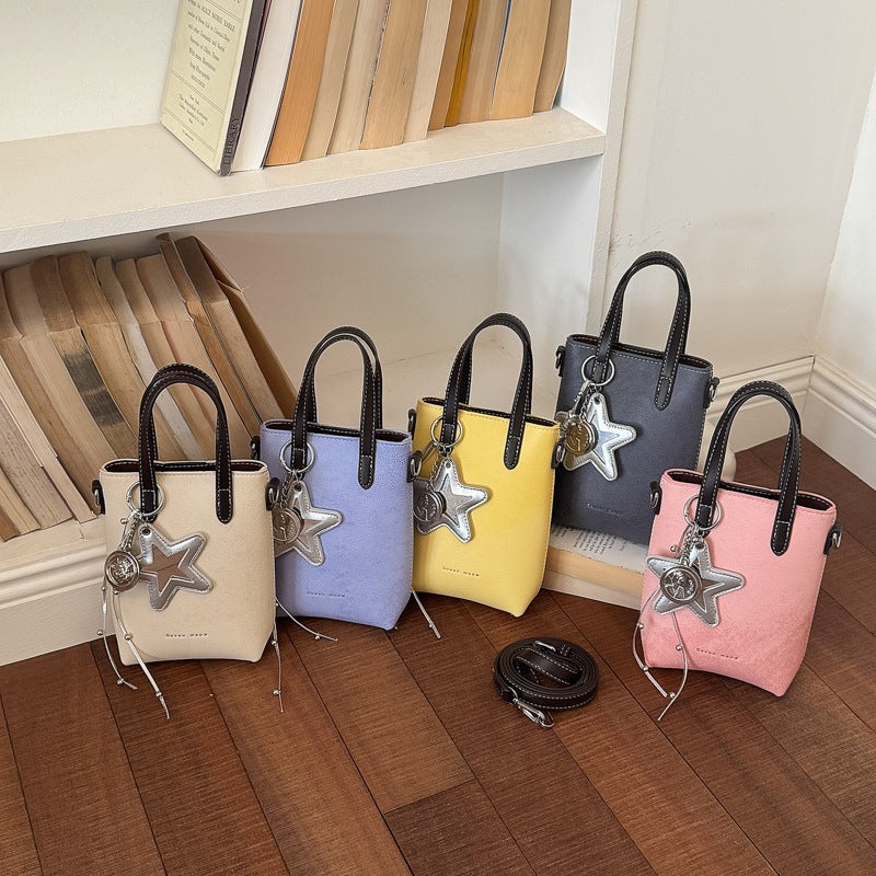 Frauen praktische Mini-Handtasche mit abnehmbarem Anhänger