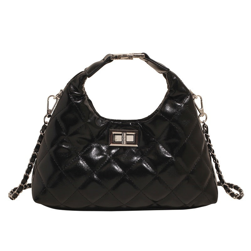 Damen Mini-Tasche mit elegantem gesteppte Design und stilvollem Kettenverschluss