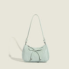 Damen elegante Mini-Handtasche mit verspieltem Kordelzug