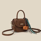 Damen Mini-Handtasche mit verspieltem Detail und hochwertigem Kunstleder