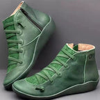 Damen High-Top Sneaker mit trendigem Schnür- und Reißverschlussdesign