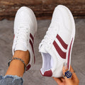 Damen klassische Sneaker mit stylischen Streifen