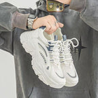 Modische Damen Chunky Sneakers mit atmungsaktiver Obermaterialstruktur und rutschfester Sohle