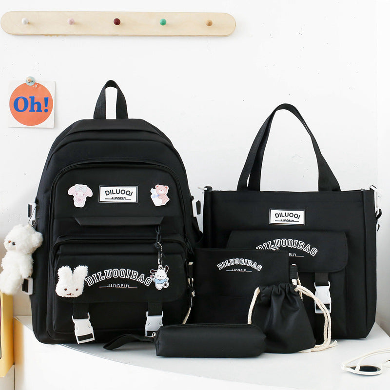 Vielseitiges All-in-One Schulrucksack- und Tragetaschen-Set