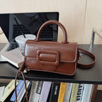 Damen Mini-Handtasche mit abnehmbarem Schultergurt und modernem Design