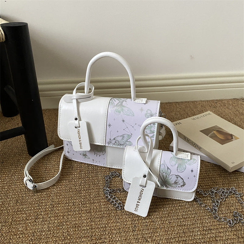Damen elegante Mini-Handtasche mit floralem Design