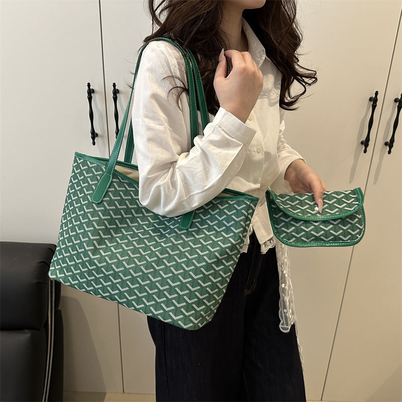 Damen elegante Einkaufstasche mit modernem Muster