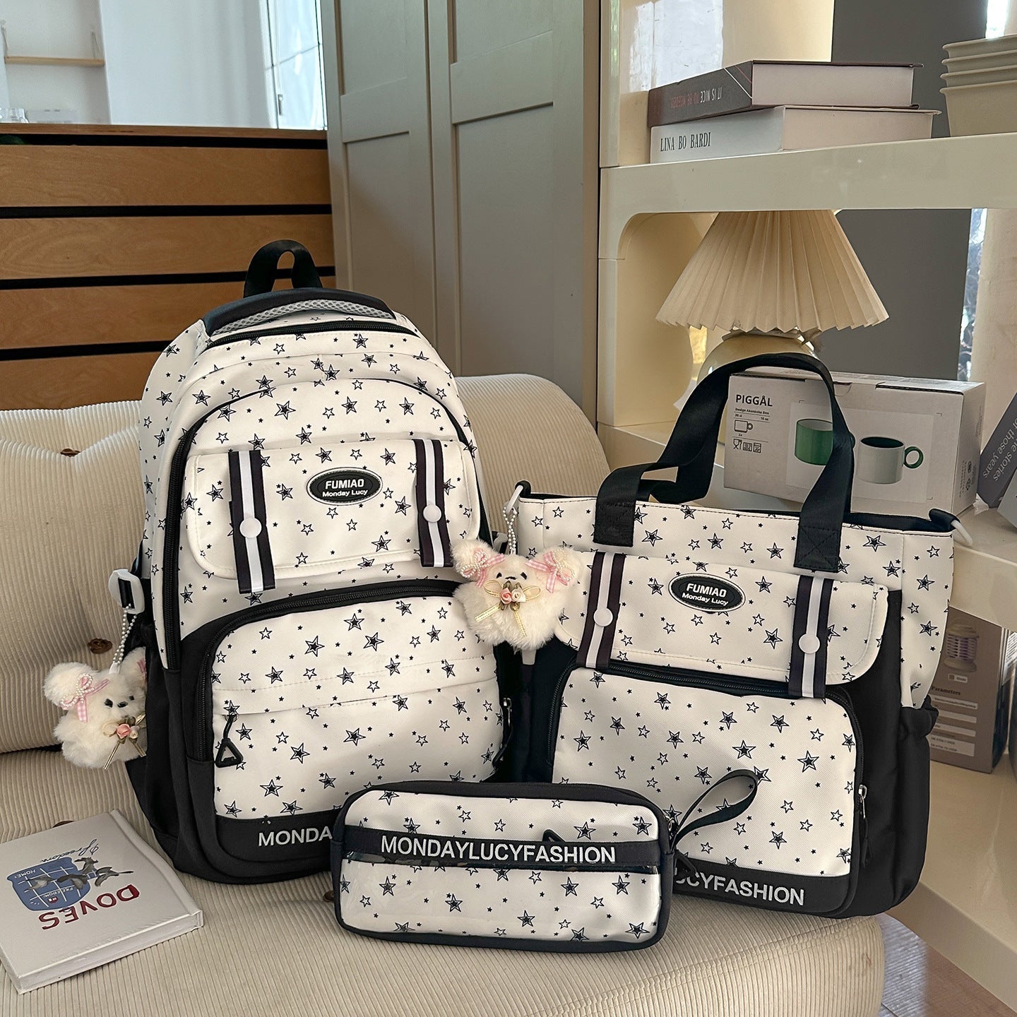 Stern-Muster Multi-Funktions-Rucksack