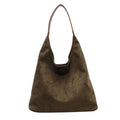 Damen Wildleder Schultertasche