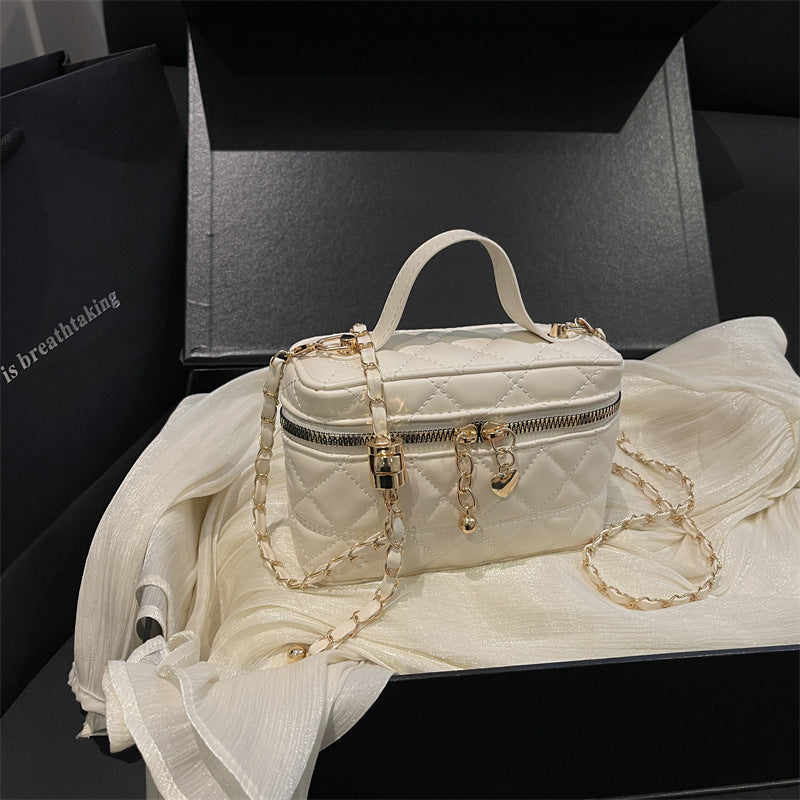 Elegante gesteppte Mini-Handtasche für Damen mit abnehmbarem Schulterriemen