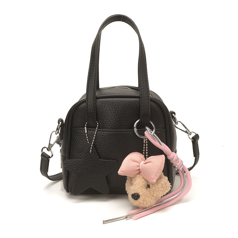 Damen Mini-Tasche mit dekorativem Anhänger