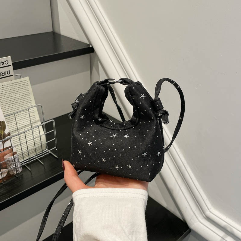 Frauen Mini Crossbody Tasche mit Sternmuster